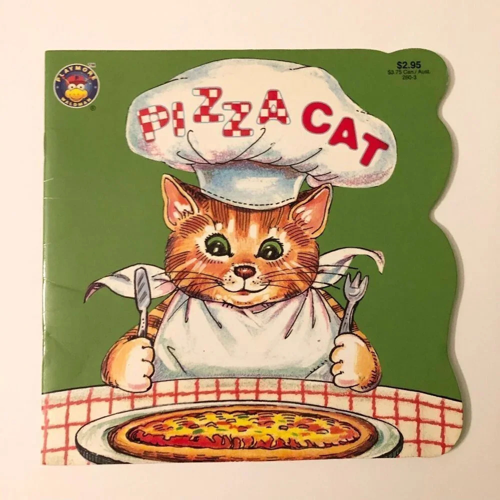 Vintage 1999 Pizza Cat Playmore Waldman Book